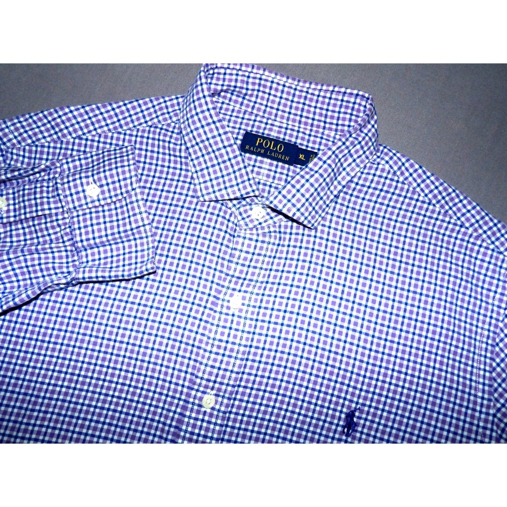 Polo Ralph Lauren Long Sleeved Plaid Casual Button Up Shirt Men's XL